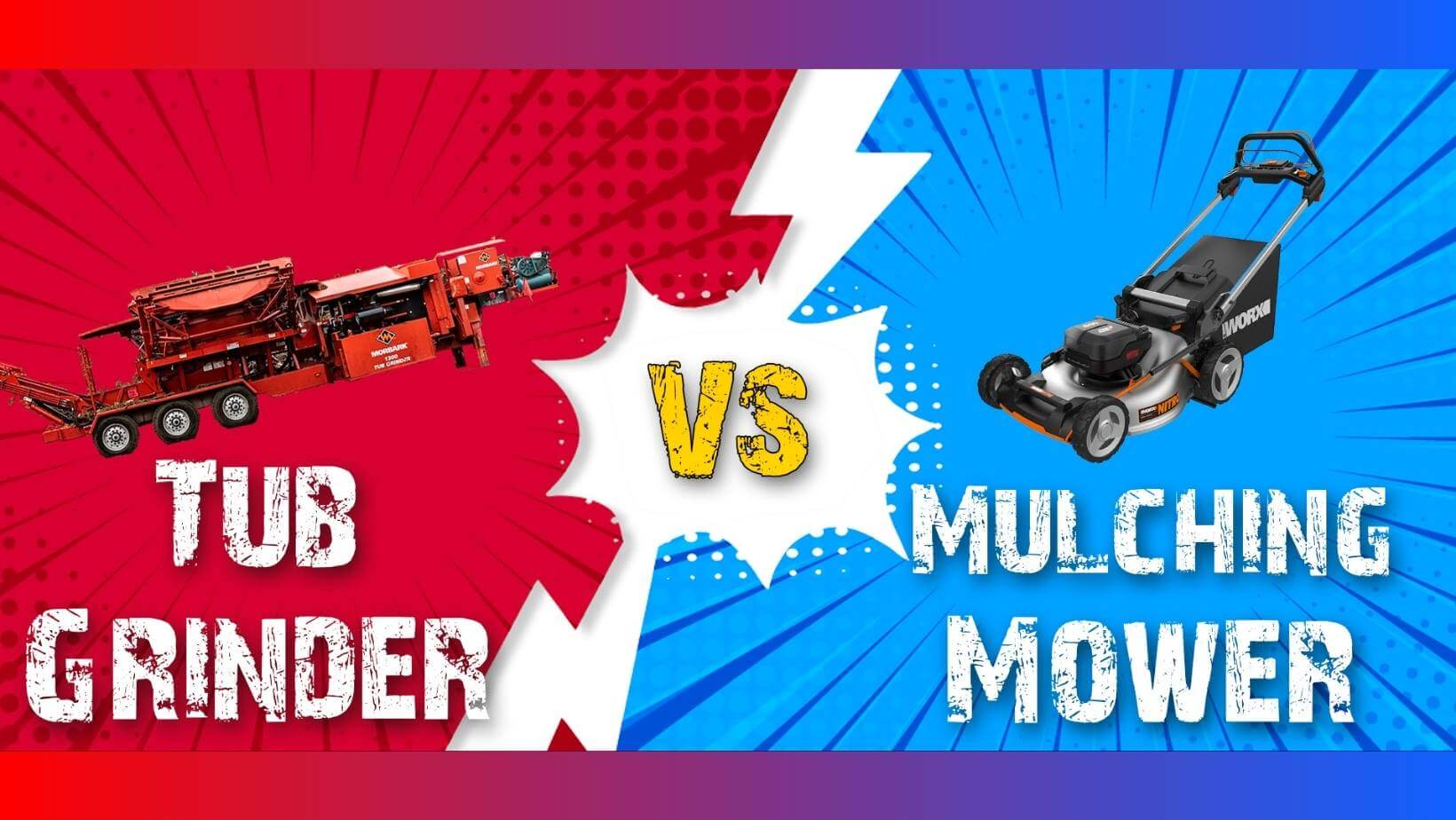 Tub Grinder vs Mulching Mower